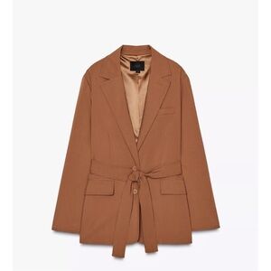 ZARA BLOGGERS FAV BELTED OVERSIZED BLAZER